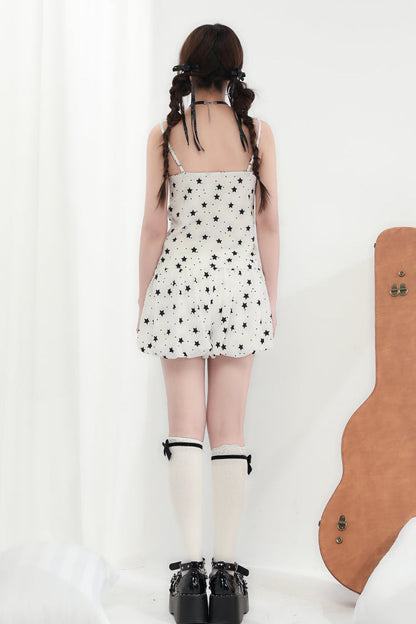 Hosenträgershorts + Star V-Ausschnitt