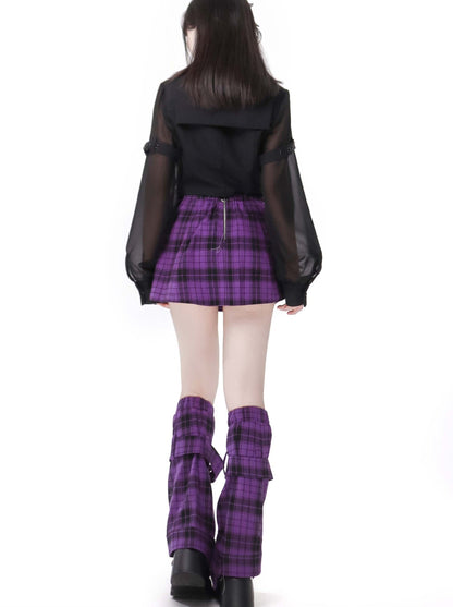 Jacke Foodie College Kariertes Hemd + Anzug-Stil