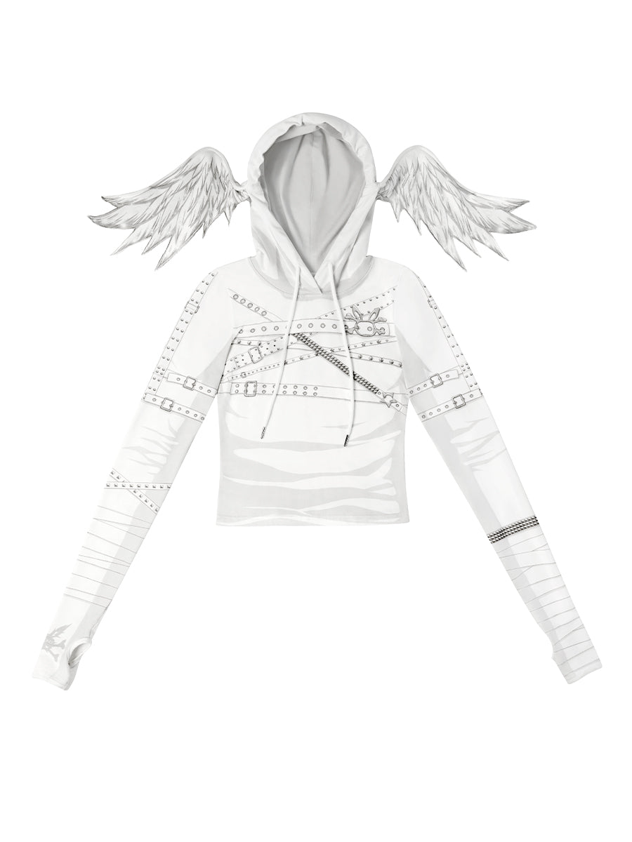 Y2K Tops Wing Angel