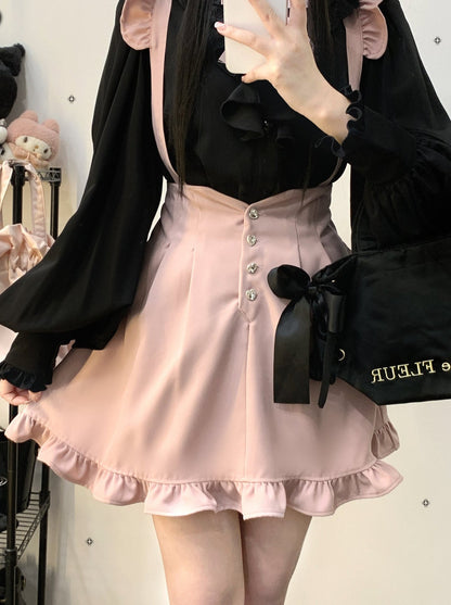 Love – Strapsrock mit Rüschen und Edelsteinen