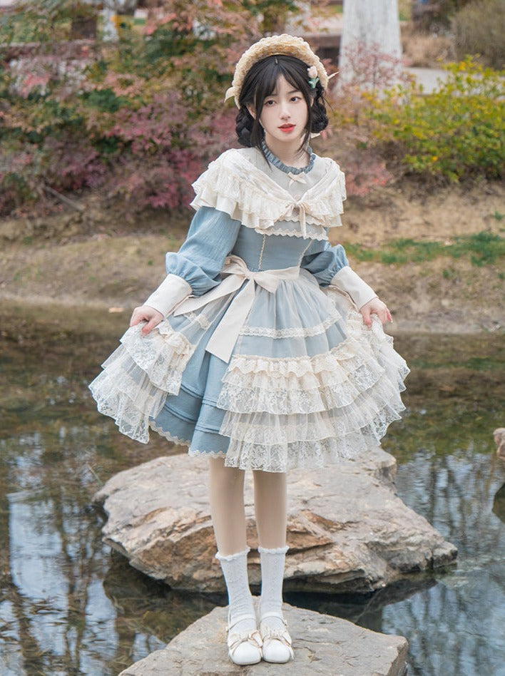 Lolita + Cover Cla Rock Blumenkleid Elegant Elegant