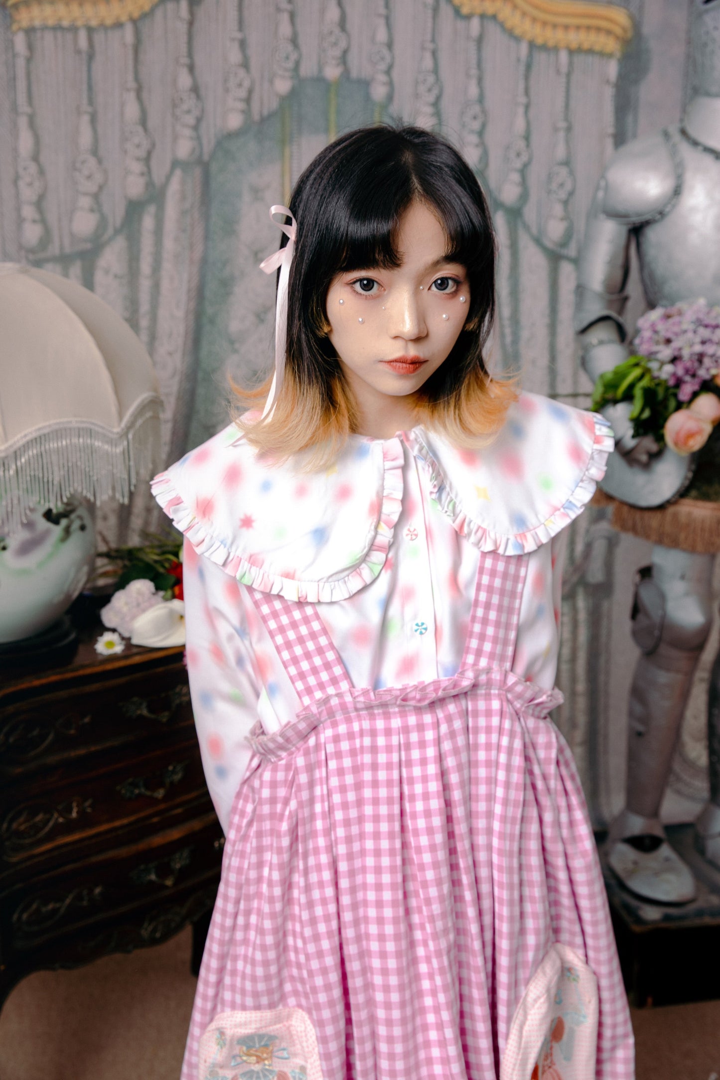 チェックレトロパンツ バルーンサーカス