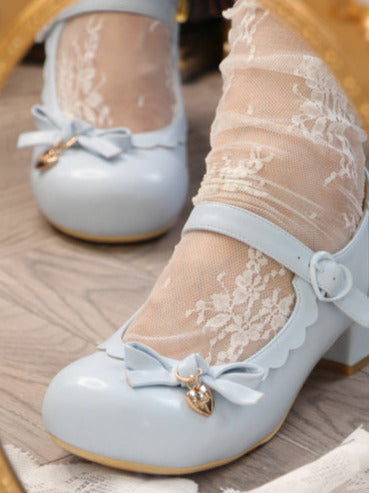 Heel Doll Single Medium Round Shoes Lolita Head