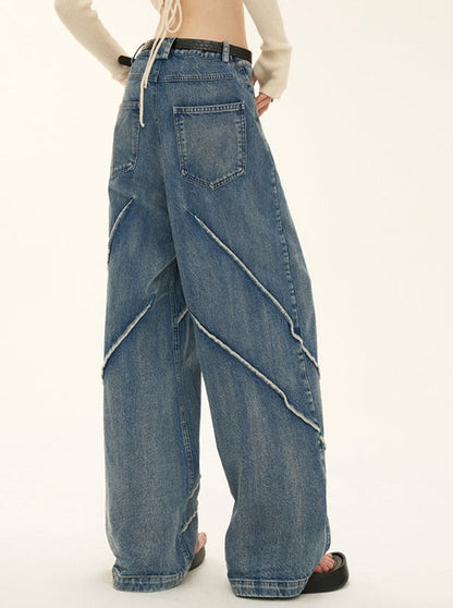 Och Caliper Retro Jeans Button Wash Lässige trendige Hose