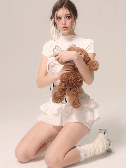 レースアップデザイントップス ジョーダン サマーガール