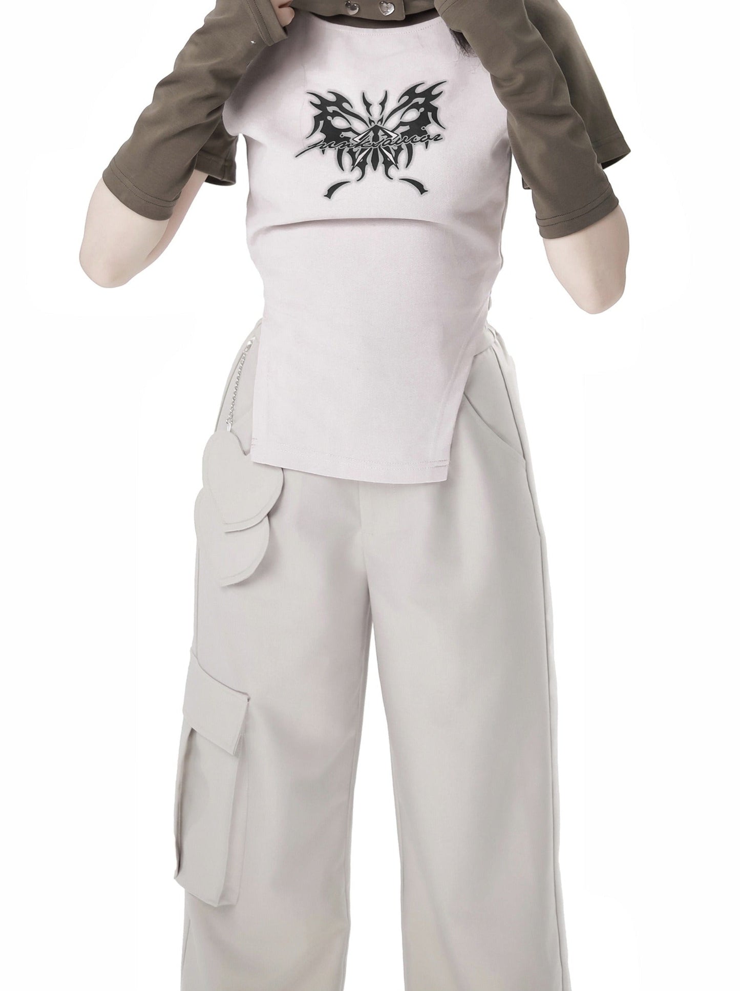 Top Pants Style Wasteland Cat Casual Ear Set Hoodie And