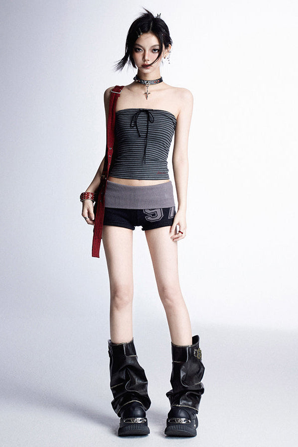 レトロショートパンツ アメリカンニット