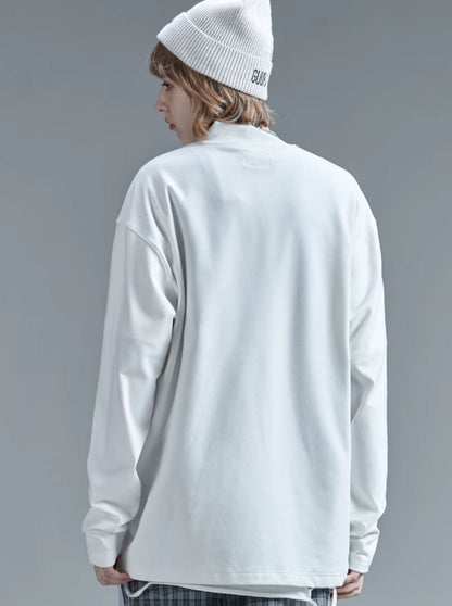 Oberteile mit Logo und mittelhohem Kragen