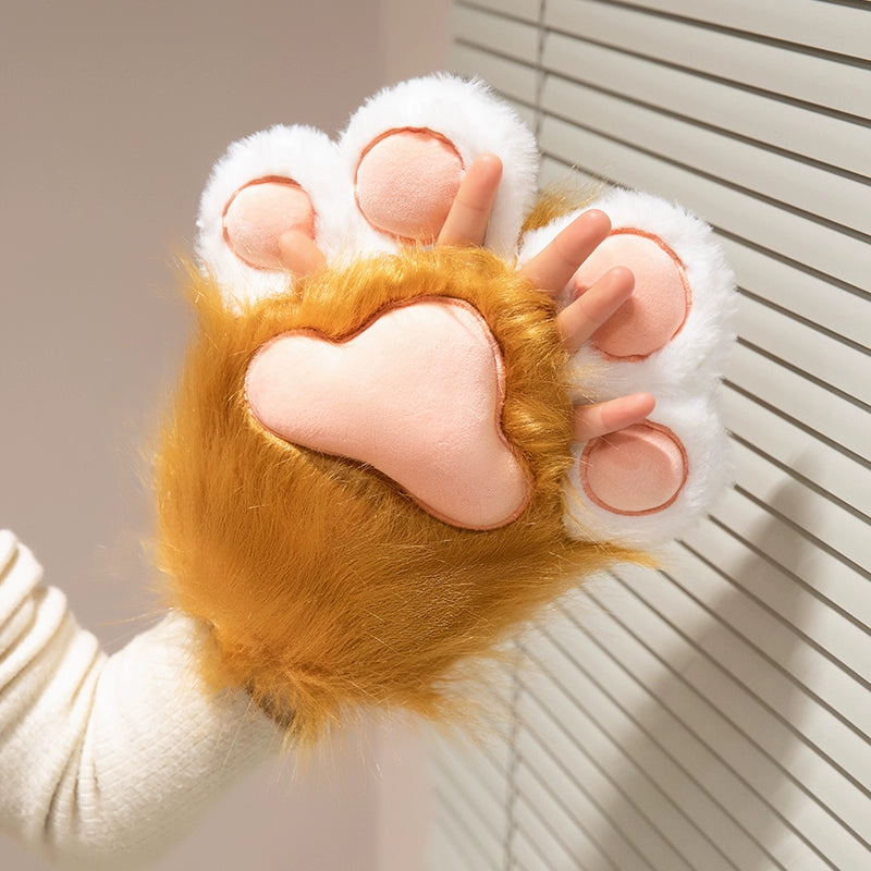 Kawaii Cat Paw Gloves - Anime Cosplay Furry Gloves with Sound Effects