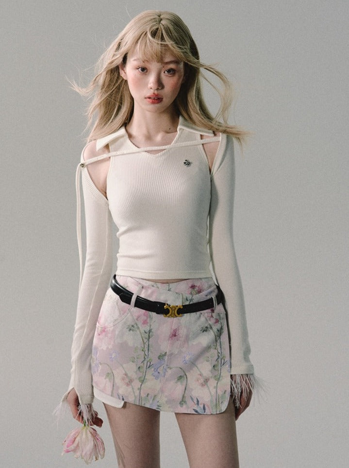 Pit Stripe Mode Slim Tops