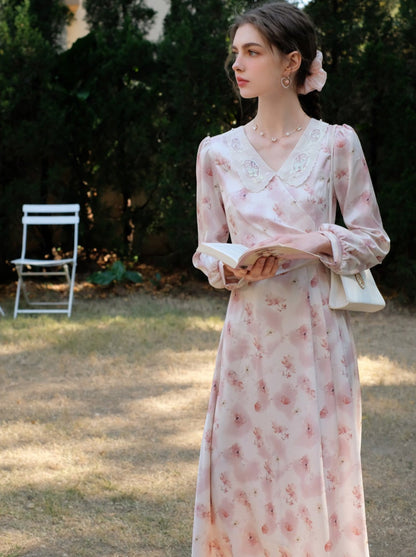 ドレス フラワー レトロ スイート ガーリー