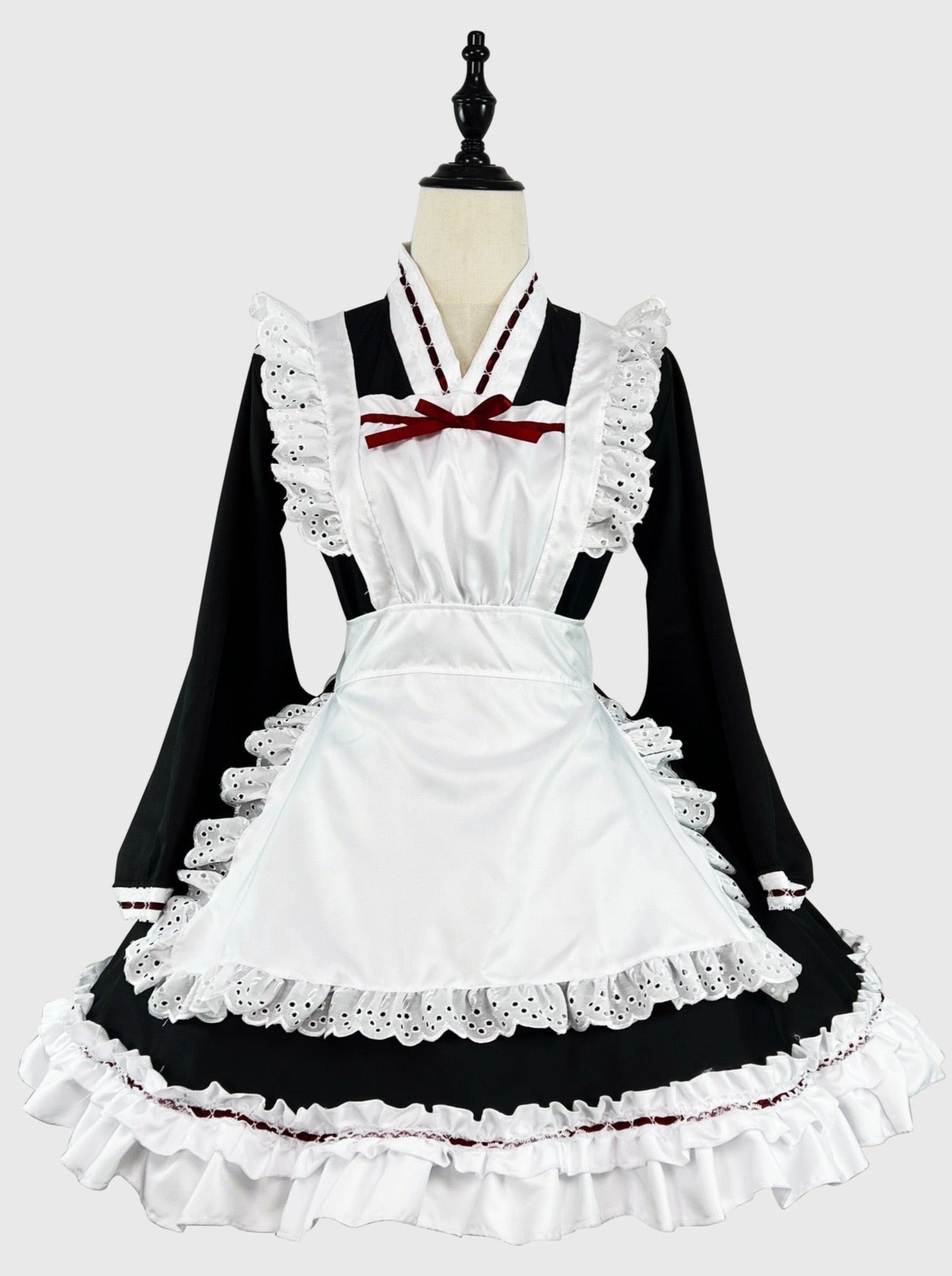 Kleid Monochrome Maid Frilled