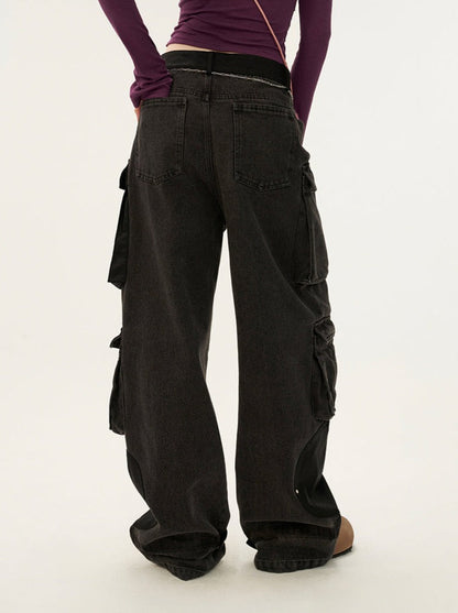 Mode Lange Hose Dunkel Locker Cargo