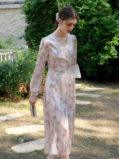 ドレス フラワー レトロ スイート ガーリー