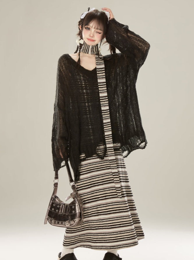 Damaged Top Loose See-through