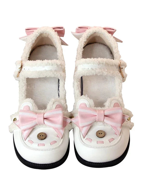Low Heels Fluffy Bear Lolita Original