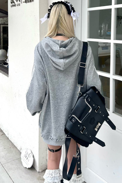 Zip-Through Chill Hoodie Hooded Lace