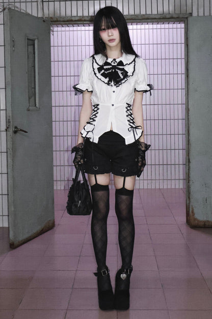 リボンクラッシュシャツ