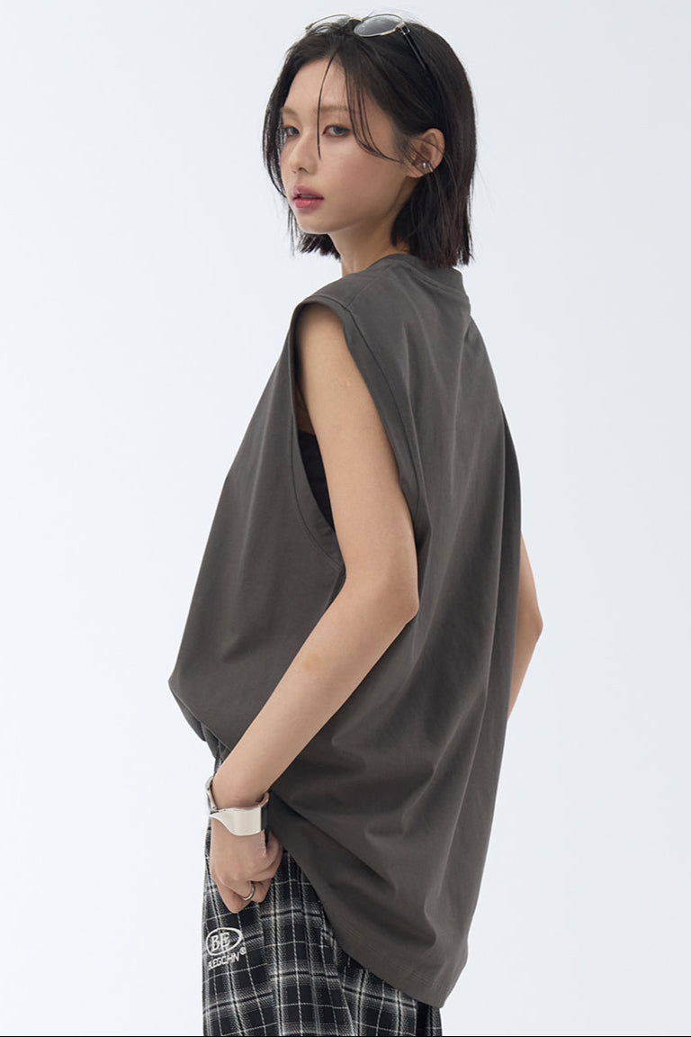 夏用ユニセックスタンクトップ マッスル