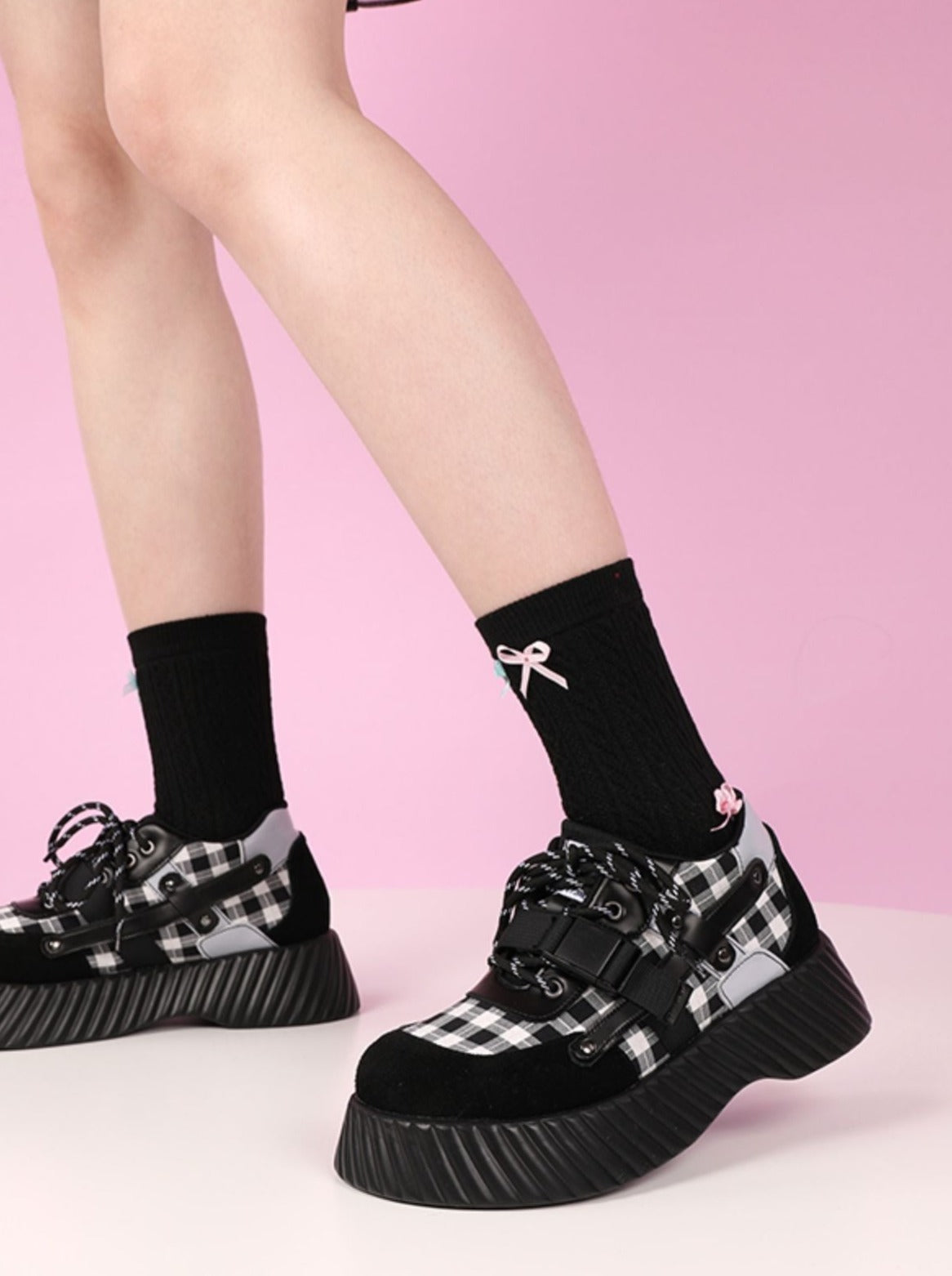 Schuhe Hot Buckle Girl Doll Contrast