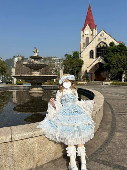 Pink Blue Plus Size Lolita Dress - Sweet Lolita JSK