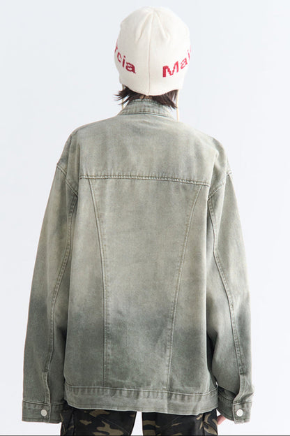 ジャケット ジーンズ オンブレ リラックス