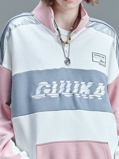 Kragen Bicolor Splice Stand Top Pink