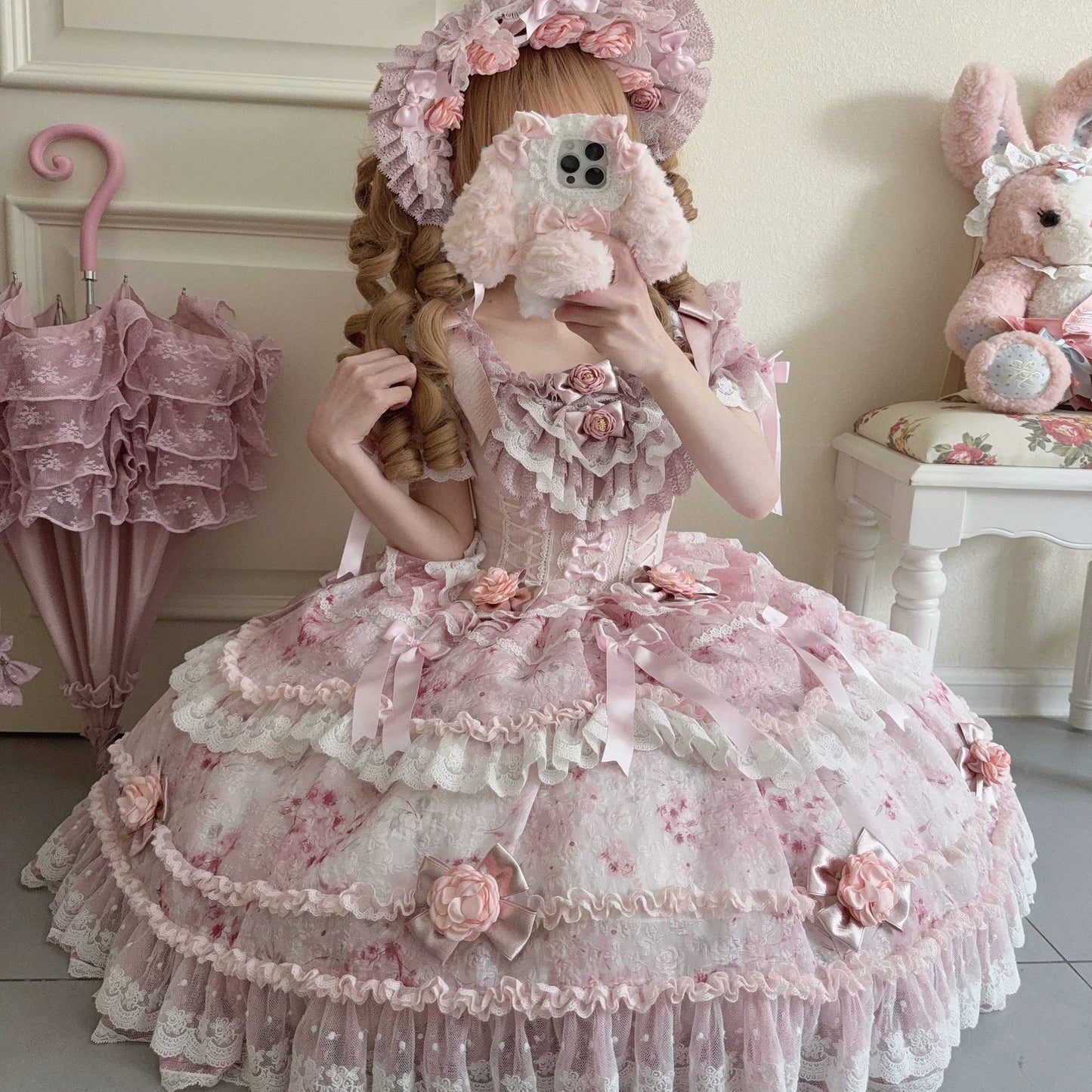 Rose Manor Lolita Dress – Trailing Princess Ballgown | Yu Laoban