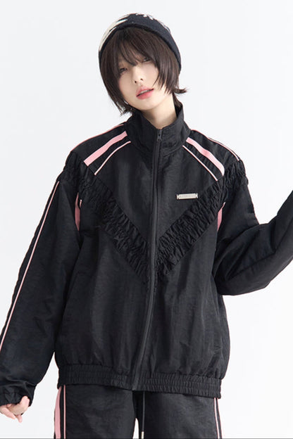 2ピースカジュアルセットアップスポーツスーツ