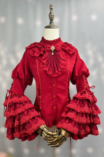 グッドエビルロリータゴシックジーシャツ＋フレアスカート＋ウエストベルト