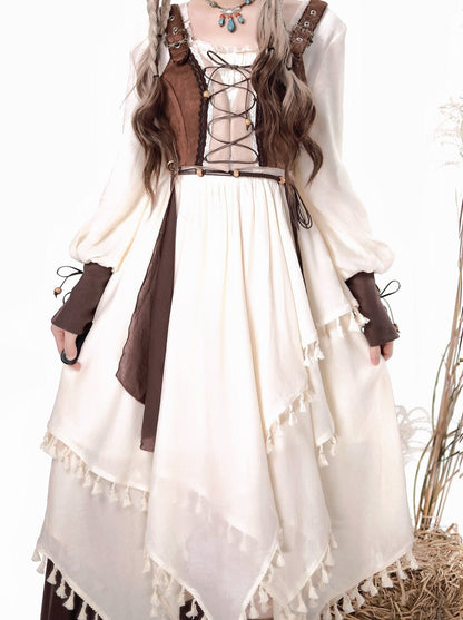 Stil Kleid Exotische Weste Cape