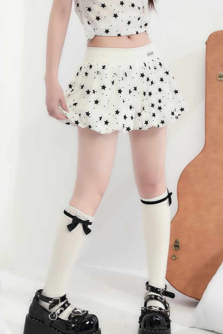 Hosenträgershorts + Star V-Ausschnitt