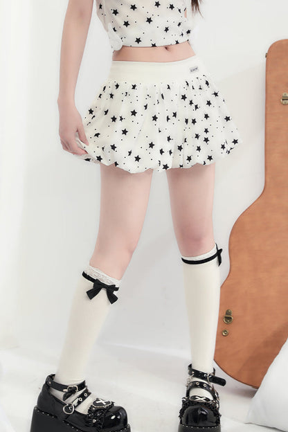 Hosenträgershorts + Star V-Ausschnitt