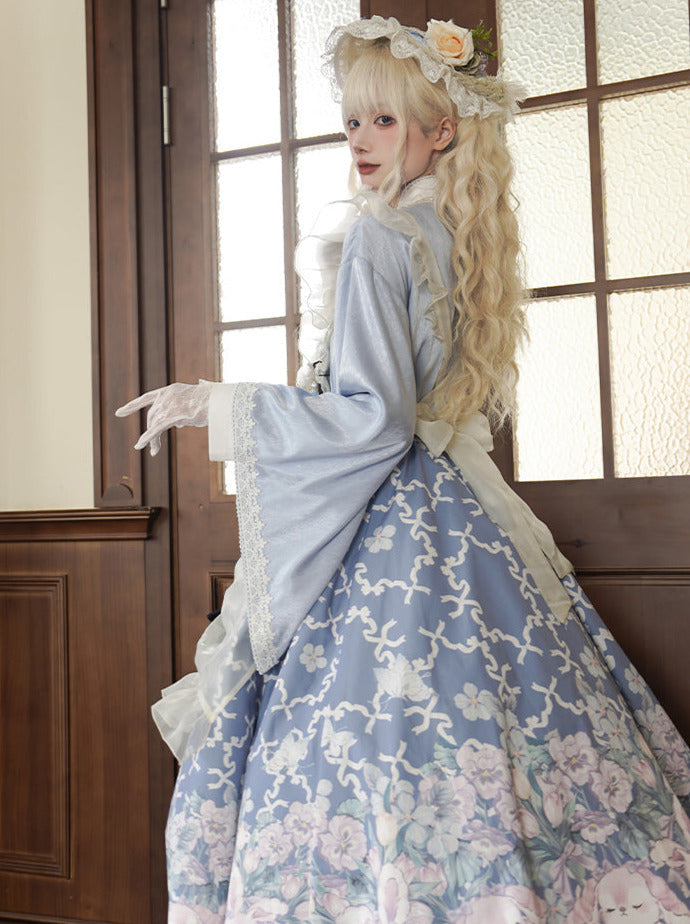 和風スイートプリントメイドアリススーツドレス