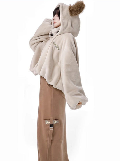 Hoody Fake Far Court + Samt-Freizeithose