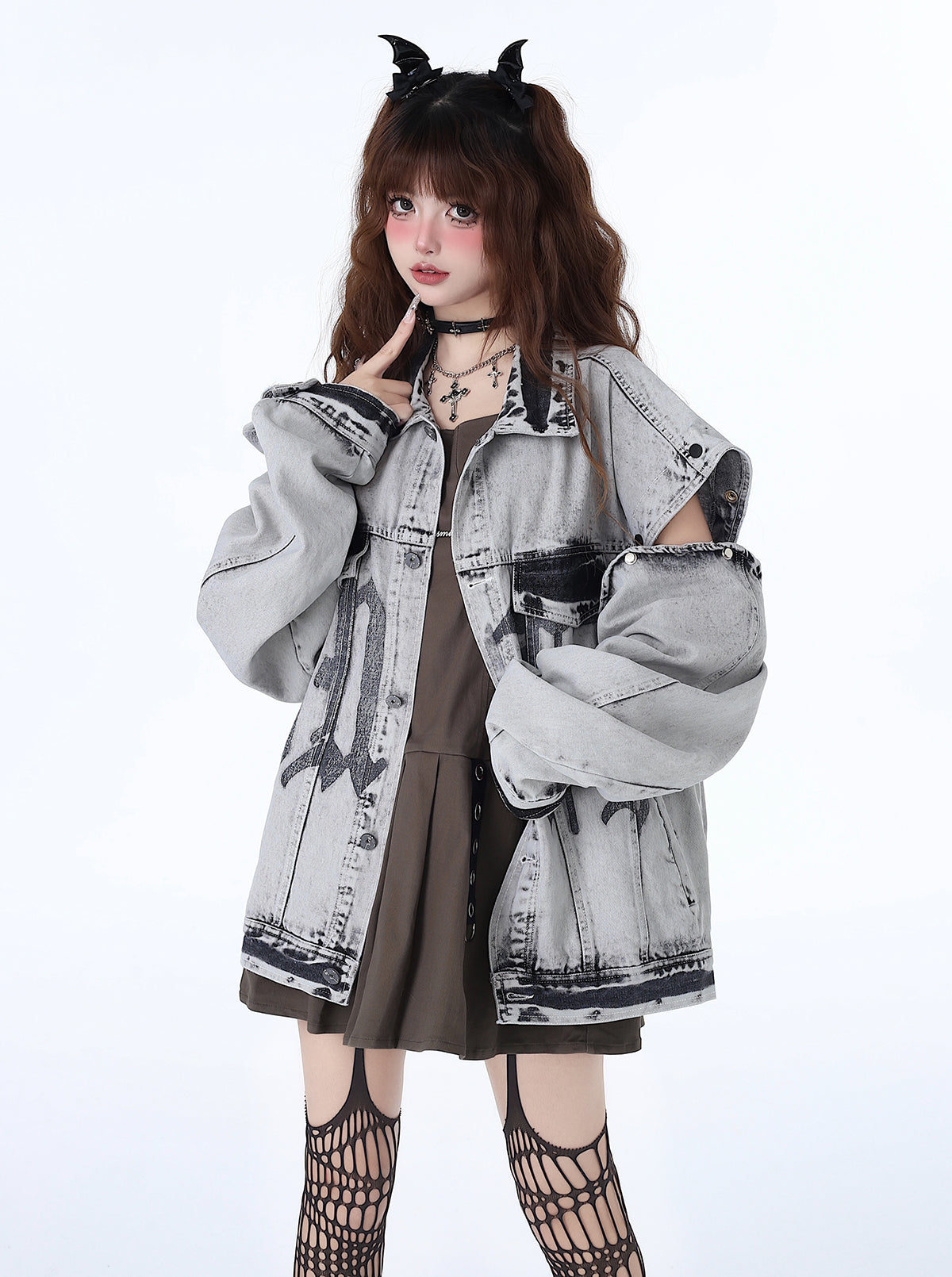 Retro Denim American Loose Street Design Niche Jacket Bike