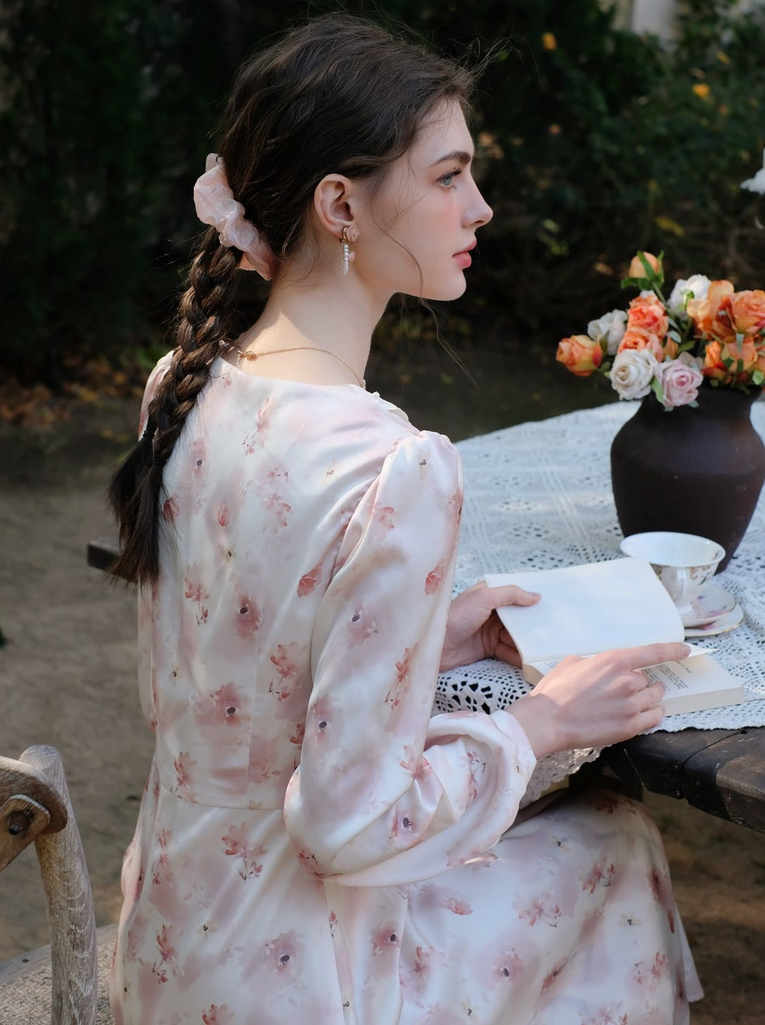 ドレス フラワー レトロ スイート ガーリー