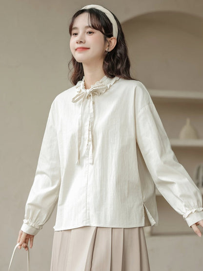 ランタンルーズスリーブブラウスフレンチ