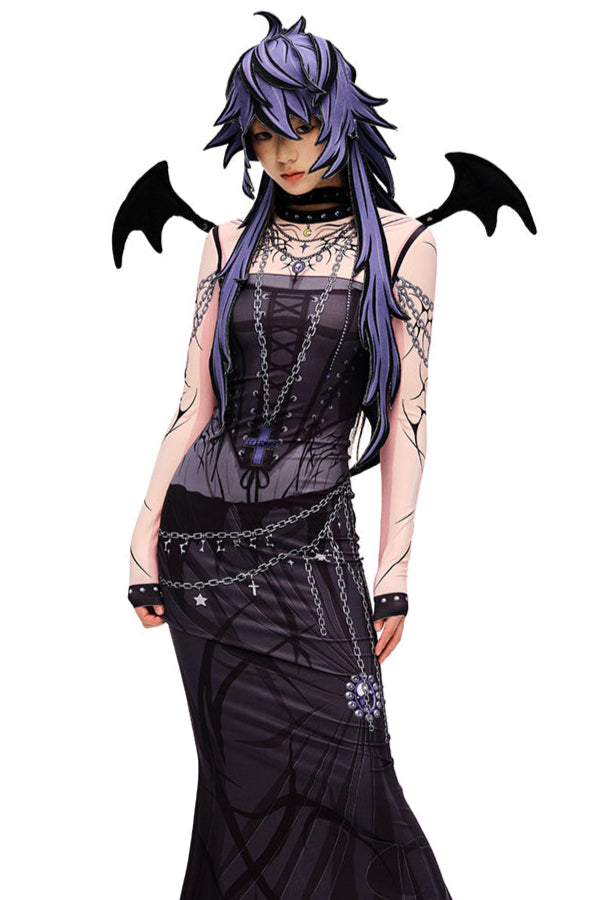 Animated 3D Hair Cap Long