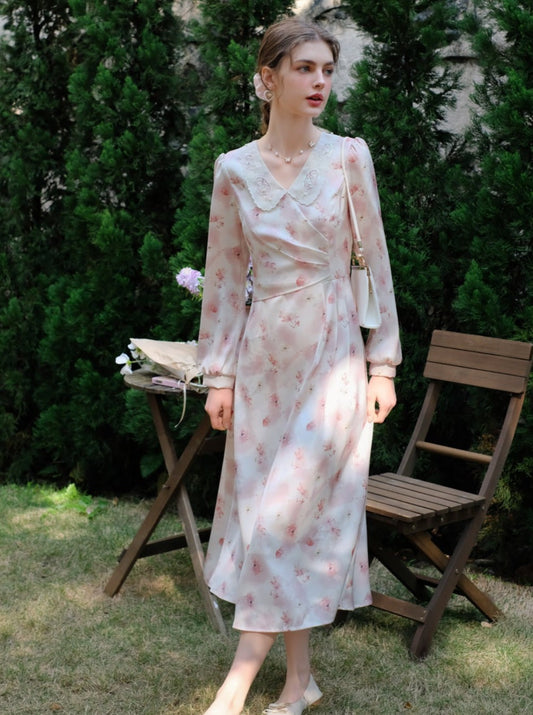ドレス フラワー レトロ スイート ガーリー