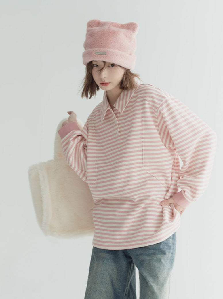 Border Tops Sweet Loose Casual