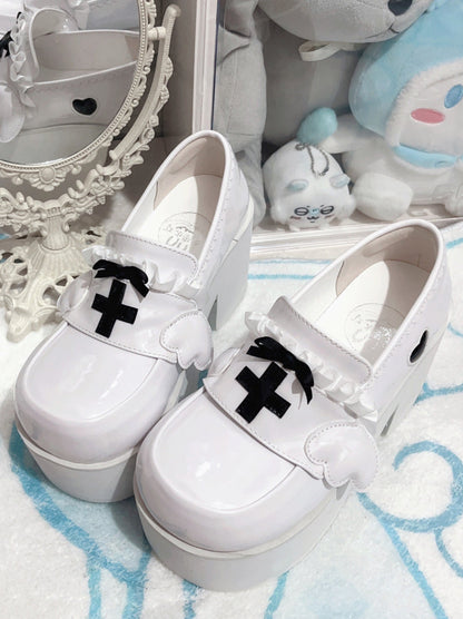 Kaikai Shoes Angel Lace Platform Medical