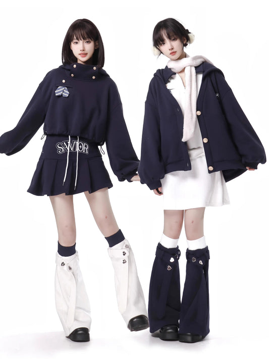 Capricenvy – Blauer College-Anzug im neuen Stil