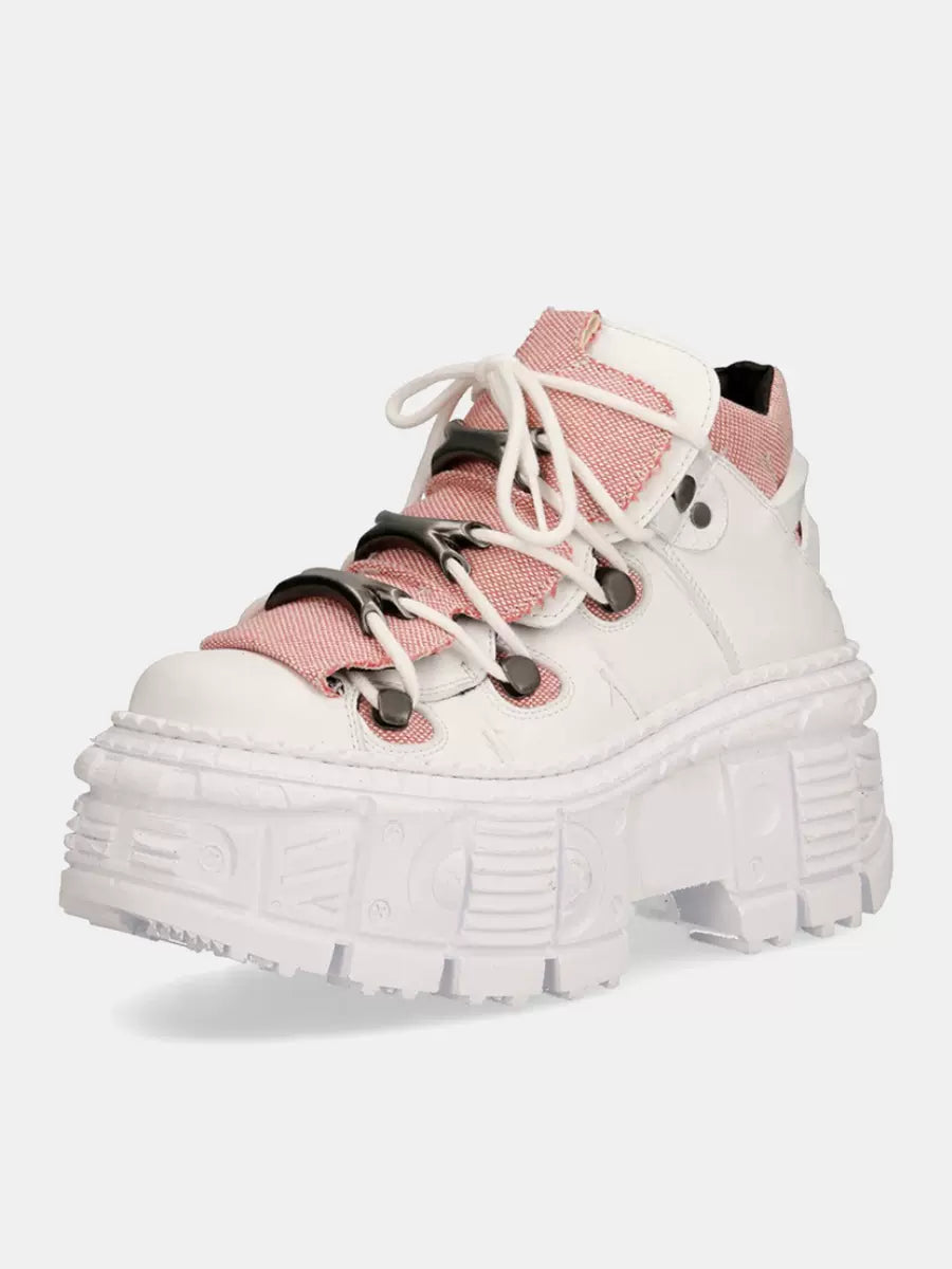 Power Retro Dark Leather Sneaker Punk Sohle