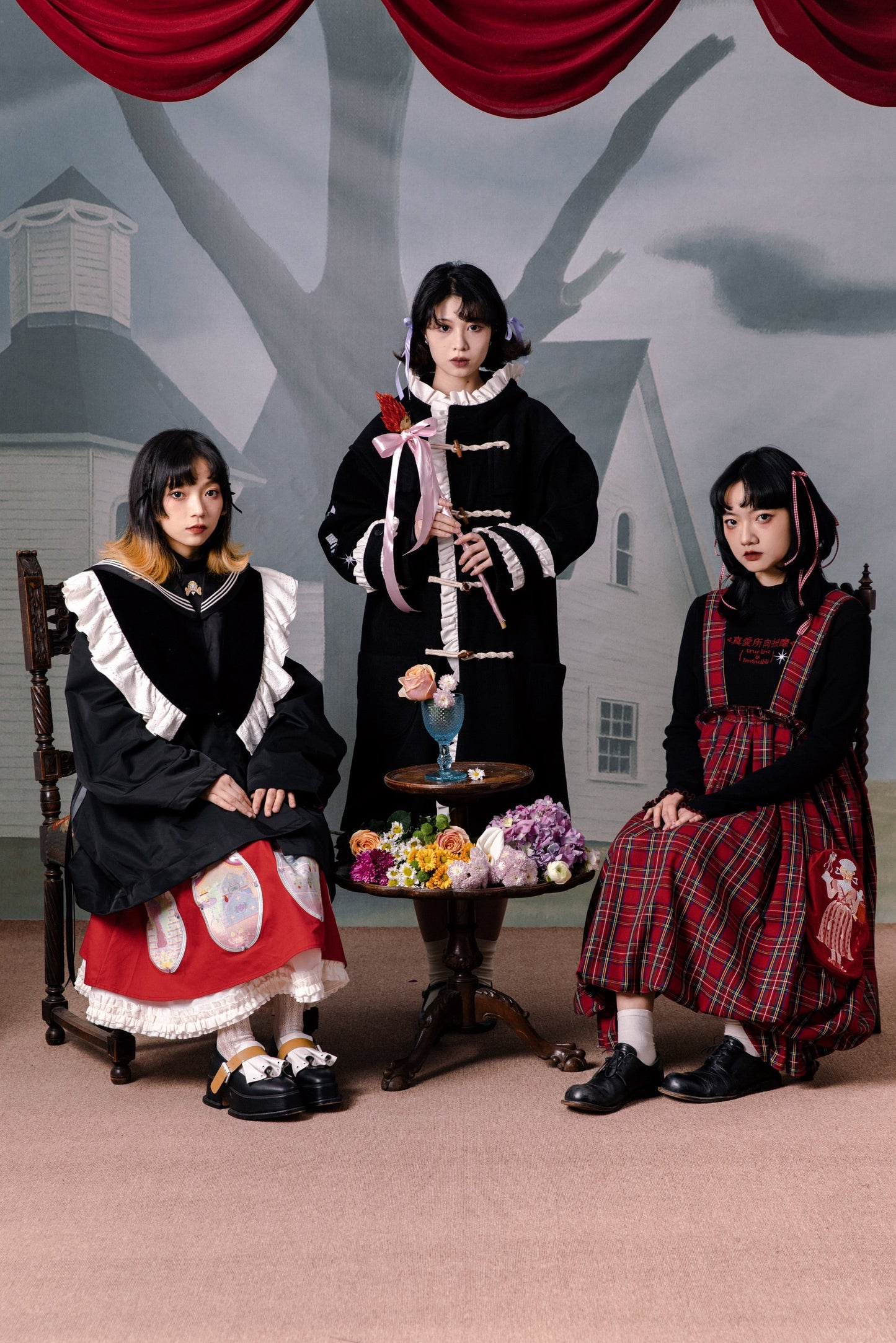 チェックレトロパンツ バルーンサーカス