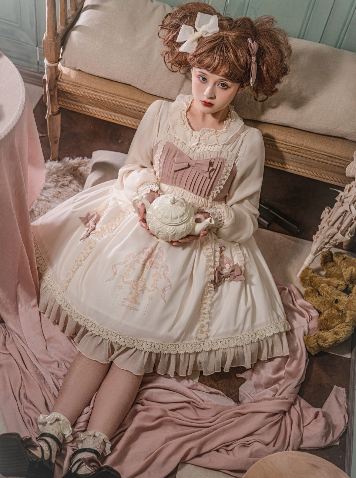 スカート スウィートサス ベアリボン