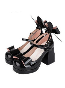 Heels Bunny Ears Ribbon High