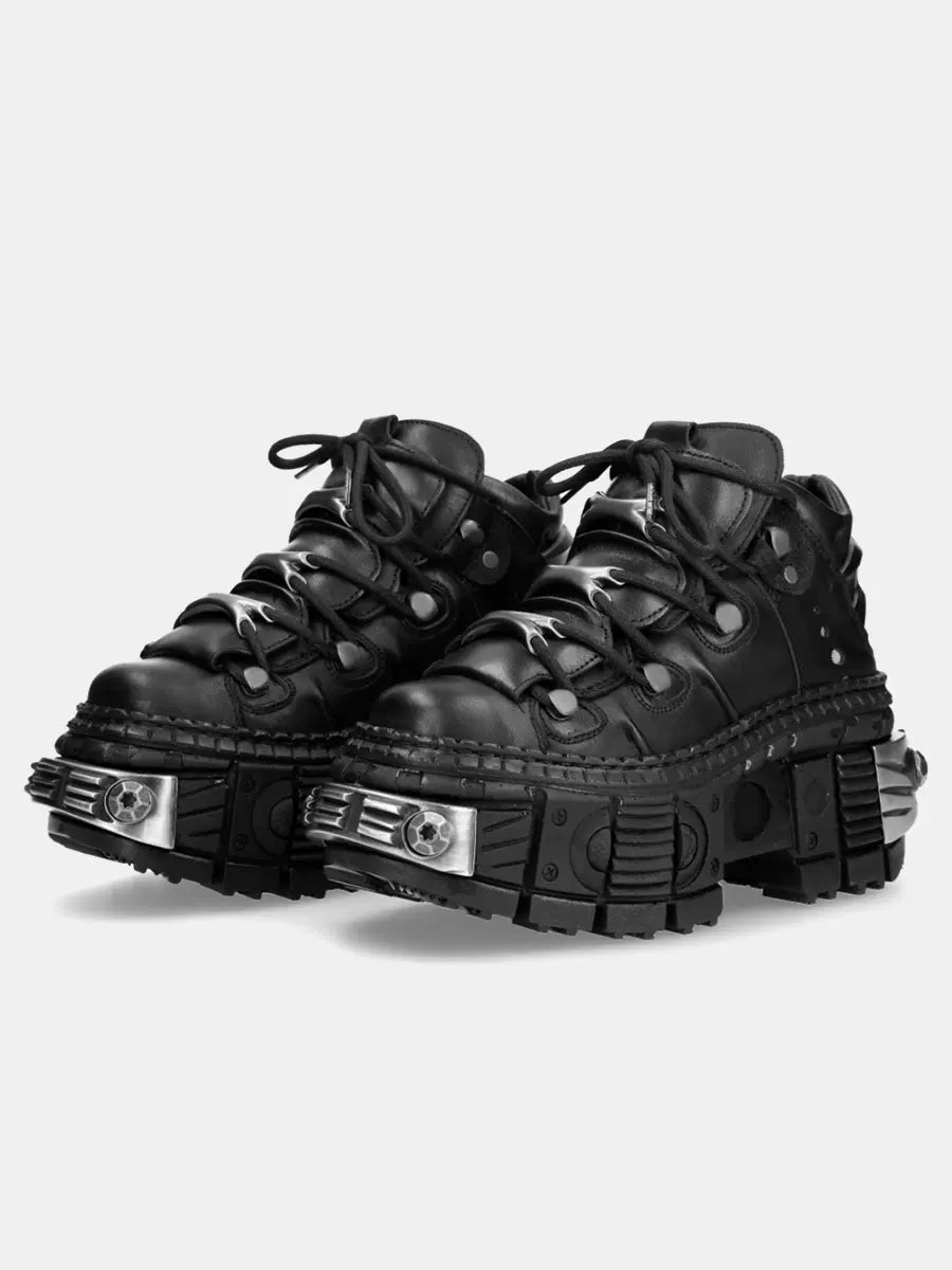 プラットフォームシューズ パンク レトロ ロックスタイル