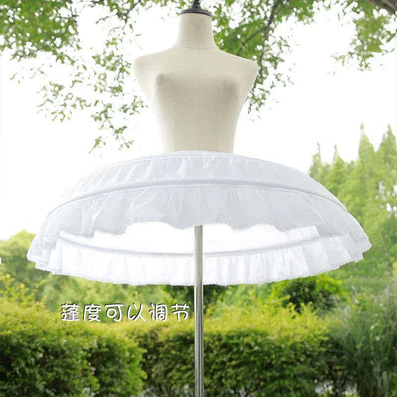 Best Value ! Lolita Petticoat Hoop Skirt - Fishbone Cage Crinoline for Cosplay & Stage Performance