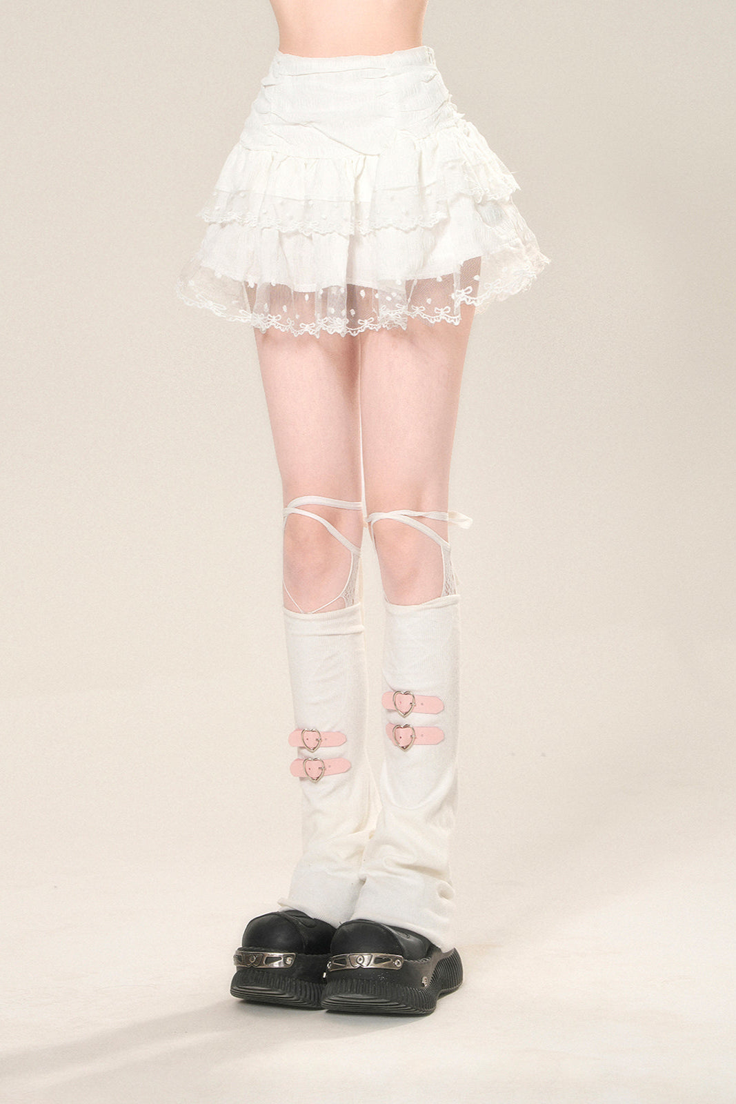 メッシュスカート ウエストAラインハイ